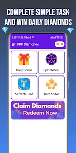 Scratch Win FFF Diamonds: Spin