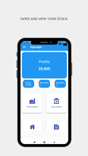 Android application dpbudget screenshort