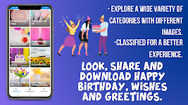 screenshot of Birthday Wishes and Greetings