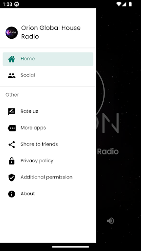 Orion Global House Radio Screen 2