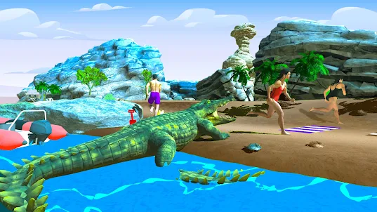 Krokodilangriff: Tierspiele