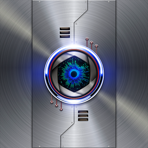 Wallpaper-Robotic HUD Iris logo