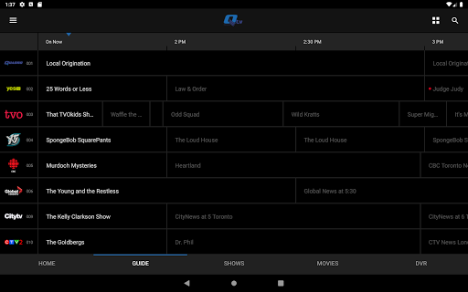 Screenshot of Q tv From Quadro