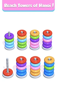 Hoop Stack - Color Puzzle Game - Screenshot 4