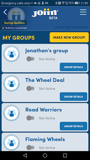 Android application Joiin screenshort
