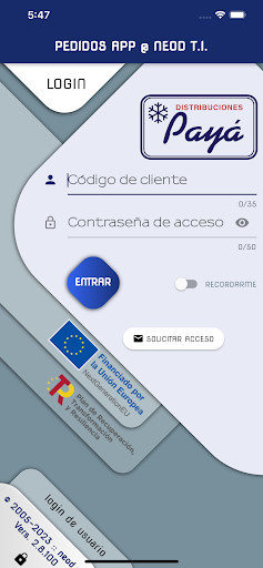 Android application Payá Melilla APP screenshort