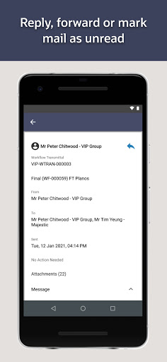 Screenshot of Oracle Aconex