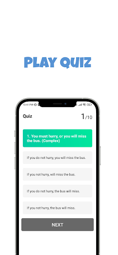 Basic English Grammar : Quiz Screen 3