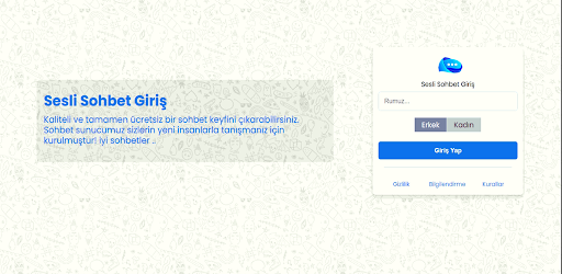 Android application ChatDunyasi screenshort