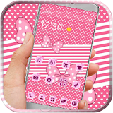 Cute Pink Kitty Bowknot icon