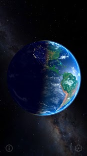 3D Earth - real earth image and space Screenshot