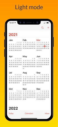 iCalendar - Style de calendrier iOS