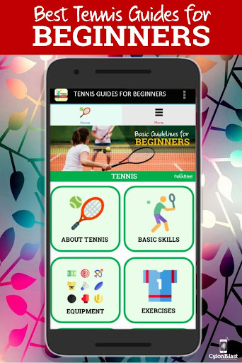 Android application Tennis Guides for Beginners screenshort