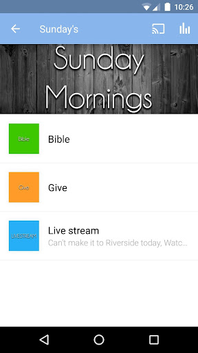 Android application Riverside Church App screenshort