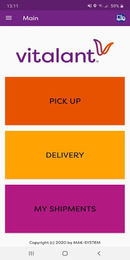 Android application Real Time Shipping screenshort