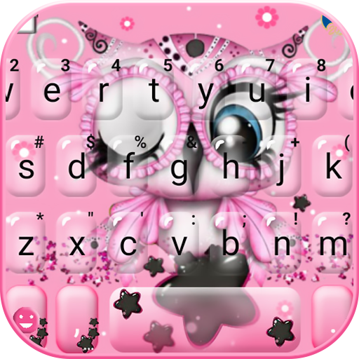 Pretty Pinky Owl Keyboard Theme