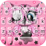 Cover Image of Tải xuống Pretty Pinky Owl Keyboard Them  APK