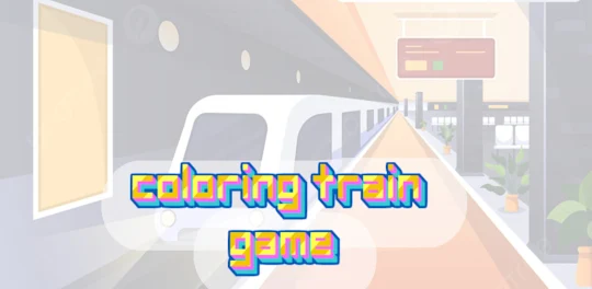 mewarnai permainan kereta api