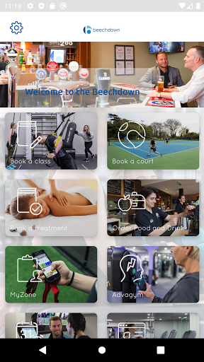 Android application Beechdown Health Club screenshort