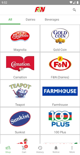 Android application F&N eOrder MY screenshort