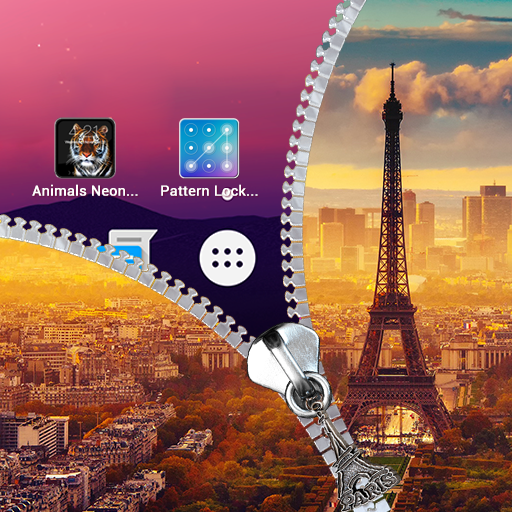 Paris Zipper Lock Screen logo