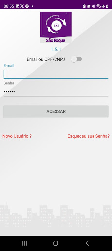 Android application EstacionamentoFacil SÃO ROQUE screenshort