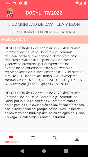 BOCYL Boletín Oficial de CyL Screen 3