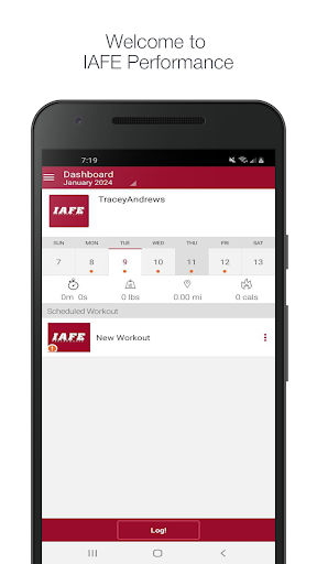 Android application IAFE Performance screenshort