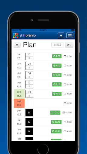 shiftplan.io Screen 2