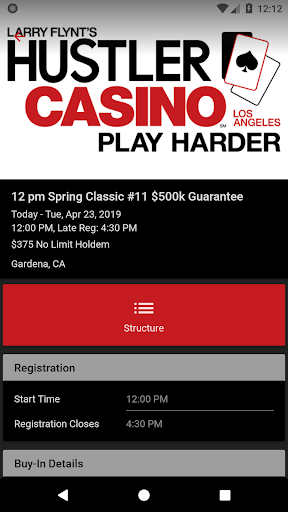 Screenshot of Hustler Casino