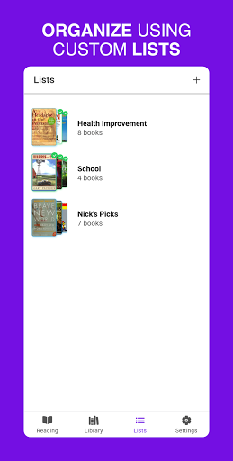 Kabook! Reading List Screen 3