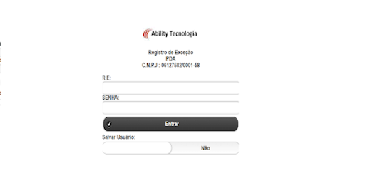 Registro de Ponto Sobre Aviso Screen 3