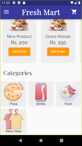 Fresh Mart Screen 2