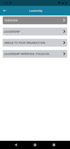 Organizational Development App Screen 3