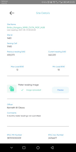 Android application SafKPLC screenshort