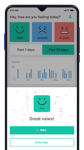 Daily Health Log App Screen 2