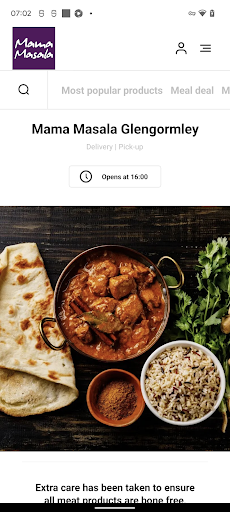 Android application Mama Masala Glengormley screenshort