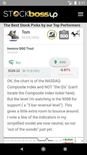 Android application StockBOSSUp screenshort