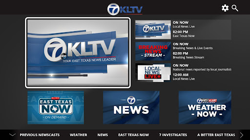 Screenshot of KLTV 7 News