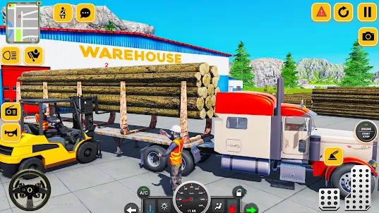 Log Cargo Transport Truck Game