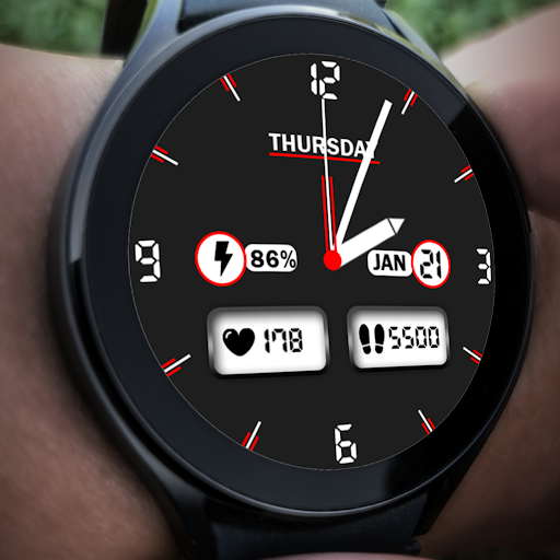 Key A001 Analog Watch Face