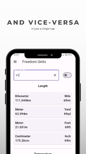 Unit Converter Screen 3