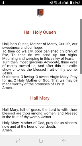 Android application Virgin Mary Prayer screenshort