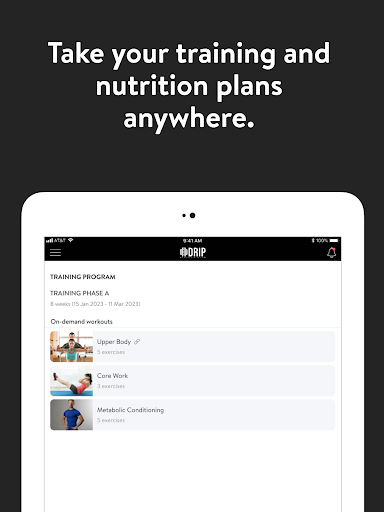Screenshot of Drip Athletic Club
