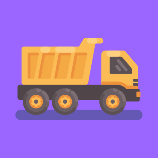 Colored Trucks – Pin pull game logo