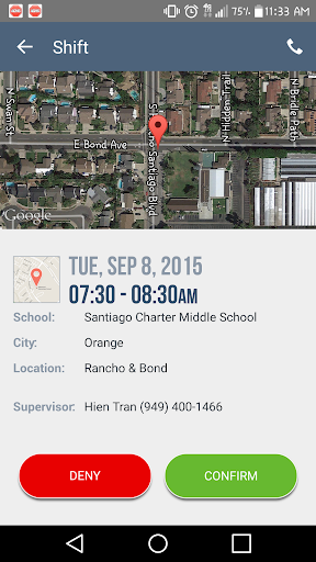 The Crossing Guard App Screen 3