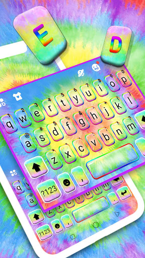 Hippy Tie Dye Keyboard Theme Screen 2