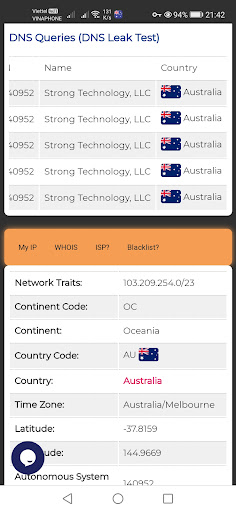 Australia VPN - AU VPN Screen 2