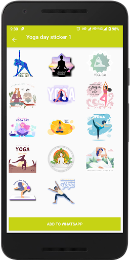 Yoga day sticker - 2023 Screen 3