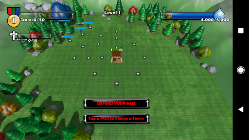 Blue Nuts 3D Tower Defense Screen 3